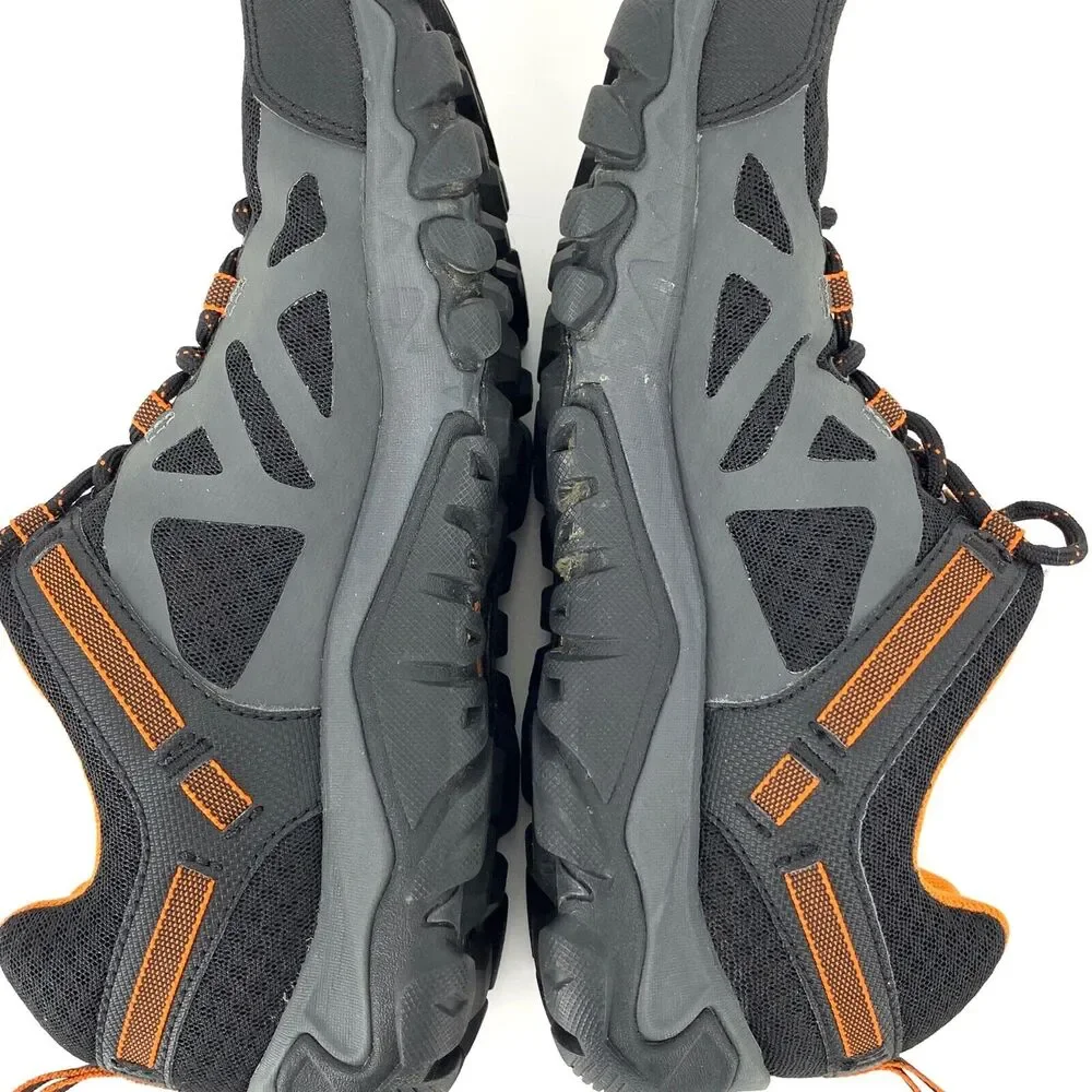 MERRELL men's Outright Edge Hiking Shoe Black Orange 7.5